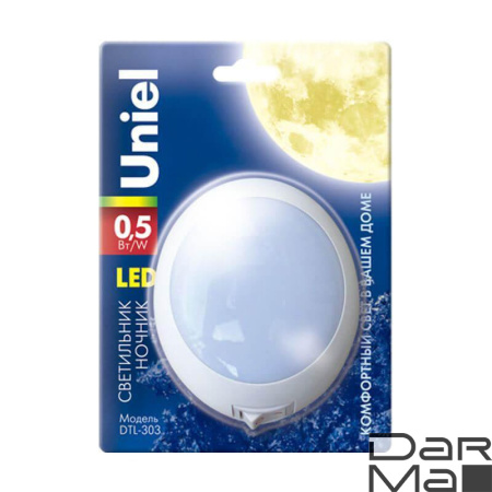 Настенный светодиодный светильник Uniel DTL-303-Круг/White/3Led/0,5W 02742