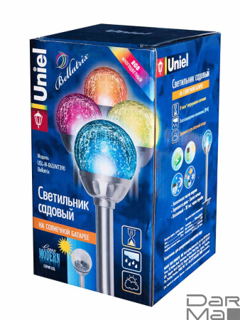 Светильник на солнечных батареях Uniel Modern USL-M-063/MT390 Bellatrix 07280