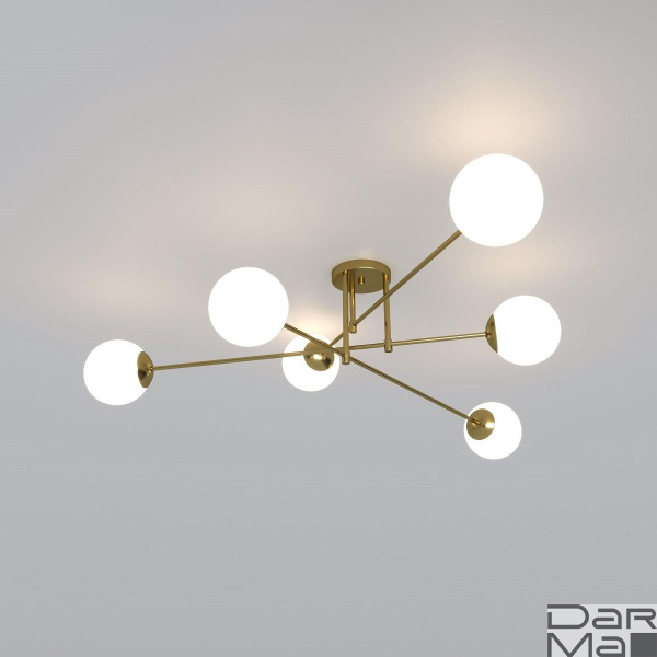 Потолочная люстра Eurosvet Netz 30181/6 латунь