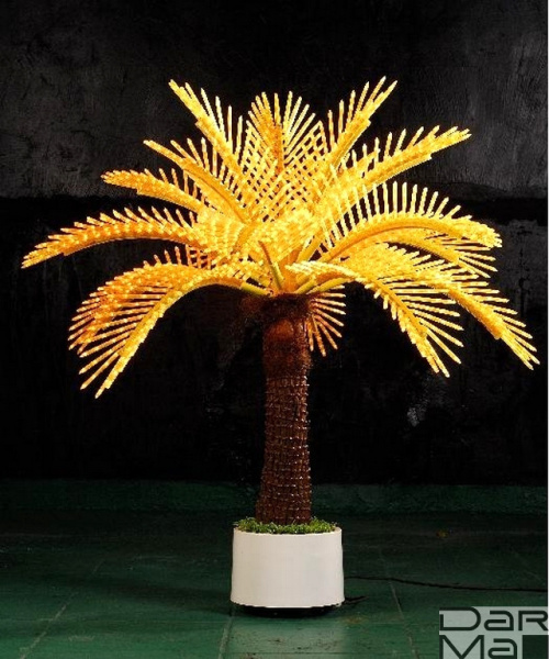 COL-1.2- LED Пальма  Японская 1,2 м, желтая
