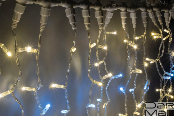 LED- PLS-9020-240V-2*9М-WW/WH-F(CW) (теплые белые светодиоды/белый пр) Flash - CW