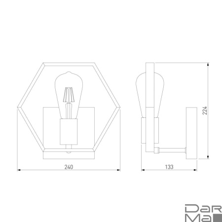 Бра Eurosvet Arnia 70117/1 черный