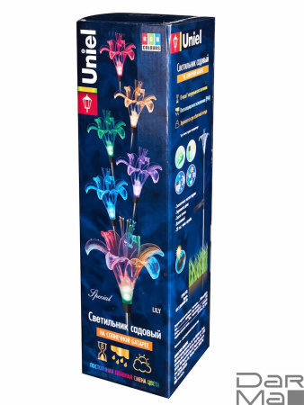 Светильник на солнечных батареях Uniel USL-S-104/MT810 Lily 07288