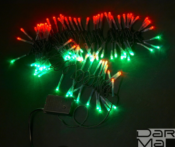 LED-XW-120-5M-C-240V Светод-ая гирлянда (кр.-зел.)