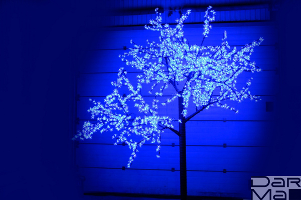 CBL-3.6-2688 Blue LED вишня H:3,6m D3,0 м., синее