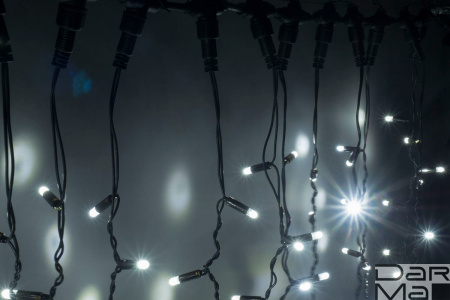 LED- PLS-1920-240V-2*1,5М-W/BL-С (белые светодиоды/черн пр) с контроллером