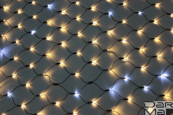 LED-SNL-288-2*1,5M-240V-WW/BL-F(CW) БЕЛЫЙ ТЕПЛЫЙ/БЕЛЫЙ ФЛЭШ на чернoм проводе, соединяемая