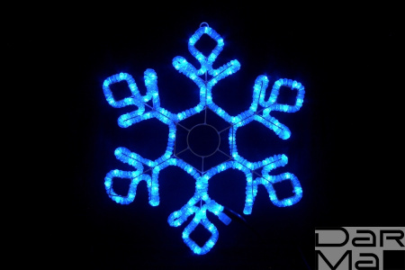 LED-XM(FR)-2D-CK012-B-30'' Снежинка синяя 79х69см