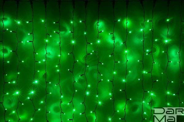 LED- PLS-5720-240V-2*6М-G/BL-С (зеленые светодиоды/черн пр) с контроллером