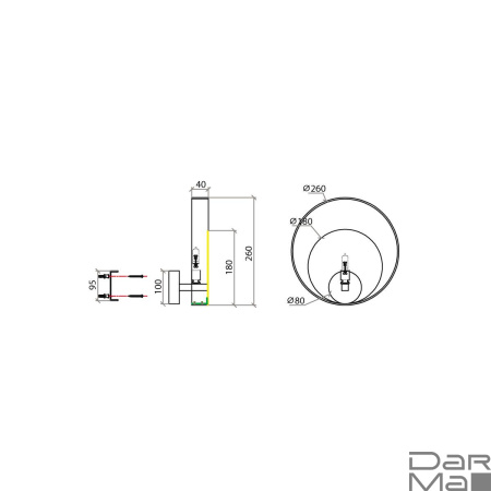 Бра Vele Luce Saturno VL5764W11