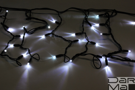 LED-RPLR-160-4.8M-24V-W/BL-F(W) W/O, Flash (НОВЫЙ КОННЕКТОР) на черн. проводе без шнура 24V/240V