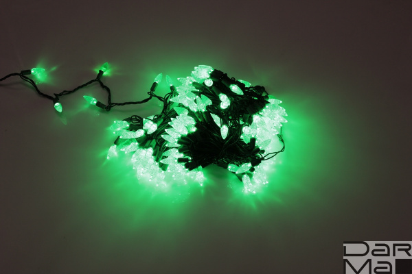 LED-PL-C6-4-G-220V-20-G, 20м, 200-205 светодиодов, зелёный