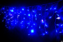 Светодиодная Бахрома 3м*0,7м  Флэш, цвет. Синий, белый провод каучук