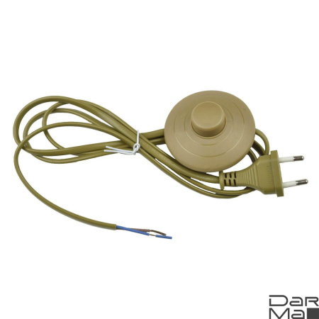 Шнур сетевой с вилкой и выключателем Uniel UCX-C20/02A-170 Brown UL-00004436