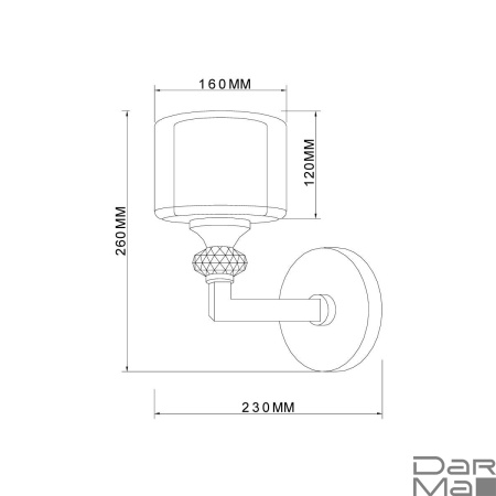 Бра Vele Luce Lotus VL1053W01