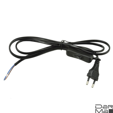 Шнур сетевой с вилкой и выключателем Uniel UCX-C11/02A-170 Black UL-00004432