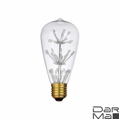 Лампа светодиодная филаментная Loft IT E27 3W прозрачная ST64-47LED