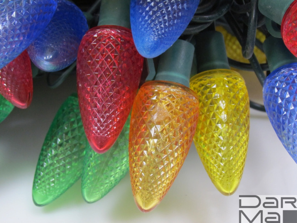 LED-PL-C9-8-G-220V-18-M, 20м, 96 LED мульти