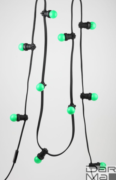 Лампа светодиодная ЭРА E27 1W 3000K зеленая ERAGL45-E27 Б0049574