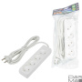 Удлинитель Uniel Ultra 4гн х 3м б/з S-CU4-3 White UL-00009988