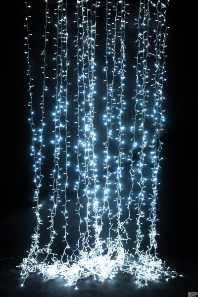 Светодиодный занавес ""Водопад"" 1х 3м БЕЛЫЙ LED-PHPL-1M*3M-2160ML-240V"