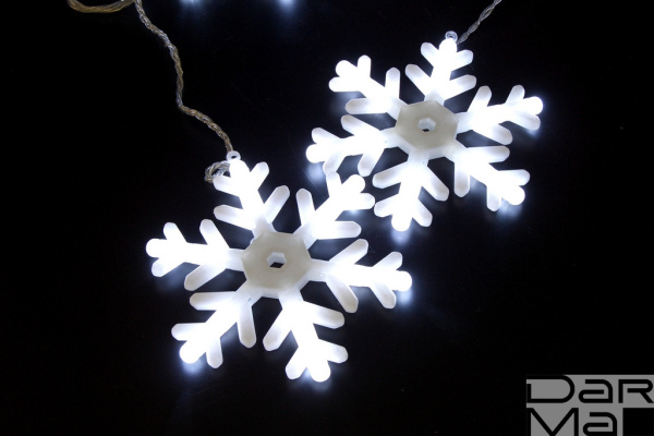 СНЕЖИНКИ с контр.LED-SNOW-FZ(198)-8-2.5M-230V-W NEW NEW NEW