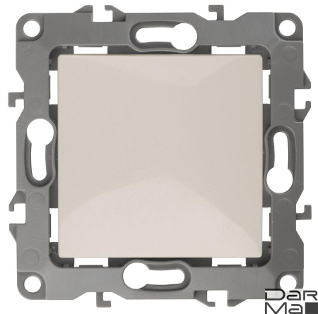 Кнопка ЭРА 12 10AX 250V слоновая кость 12-1111-02 Б0047831