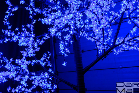 CBL-3.6-2688 Blue LED вишня H:3,6m D3,0 м., синее