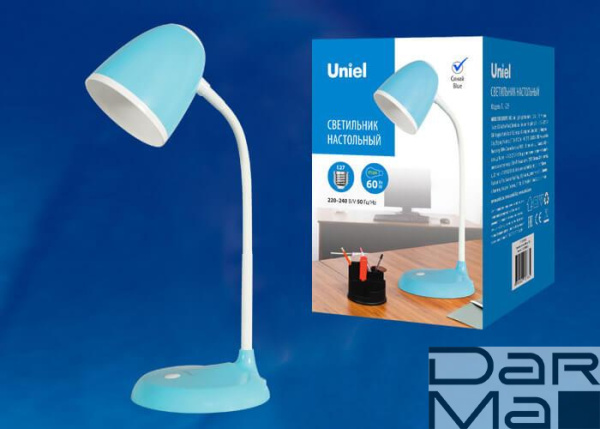 Настольная лампа Uniel Standard TLI-228 Blue E27 UL-00003652