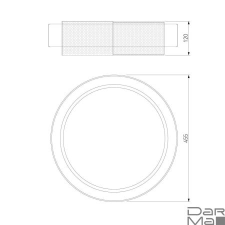 Потолочный светодиодный светильник Eurosvet Imperio 90286/1 черный/золото Smart