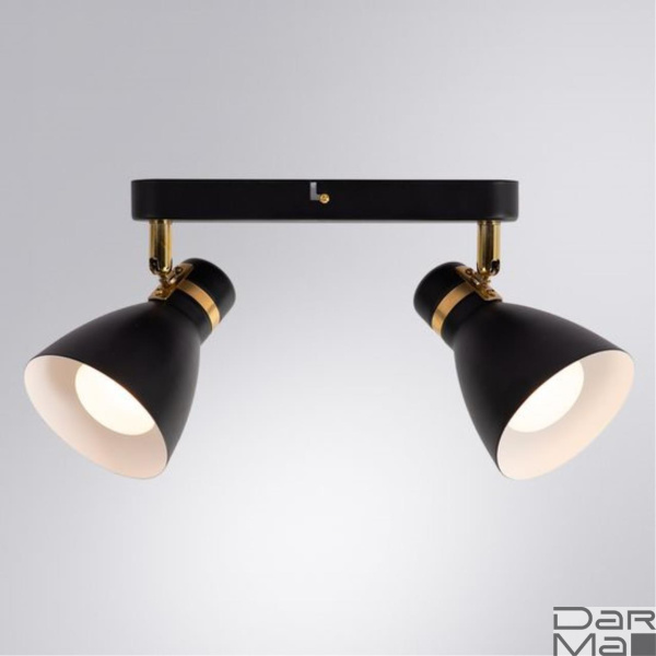 Спот Arte Lamp Fafnir A5047PL-2BK