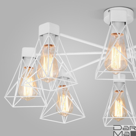 Потолочная люстра Eurosvet Trappola 70107/8 белый