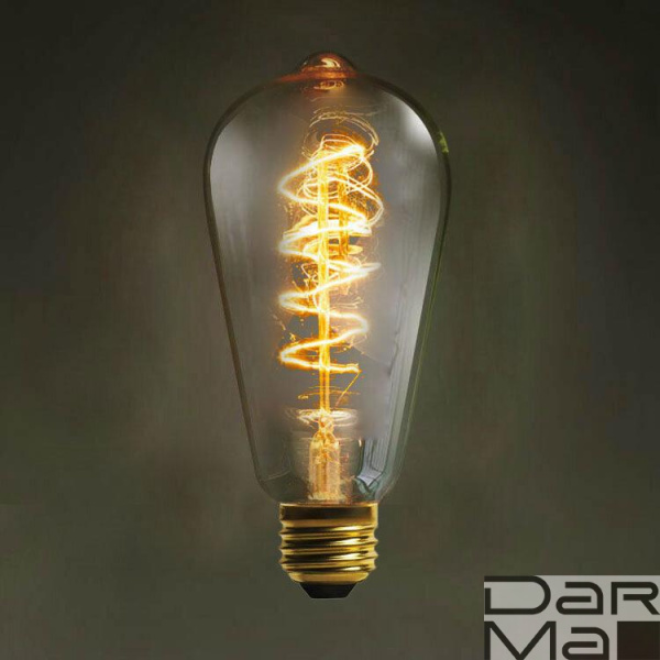 Лампа накаливания E27 60W прозрачная 6460-CT