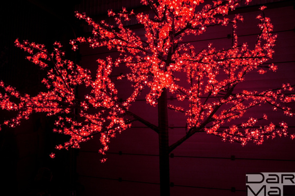 CBL-3.6-2688 Red LED вишня H:3,6m D3,0м красное