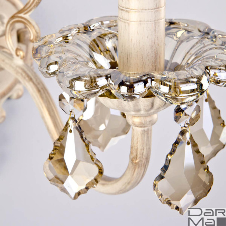 Бра Eurosvet 3281/1 белый с золотом/тонированный хрусталь Strotskis