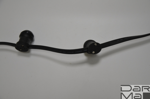 2BLR-250E27-50M-20CM-240V,Белт-лайт 2-х пр. влагозащищ. черный (20СМ между патронами)