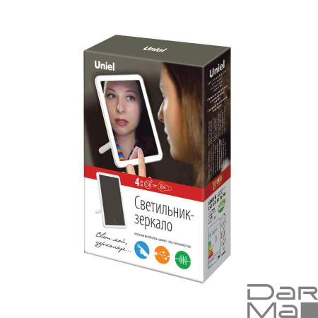 Зеркало с подсветкой Uniel TLD-591 White/LED/80Lm/6000K/Dimmer UL-00002759
