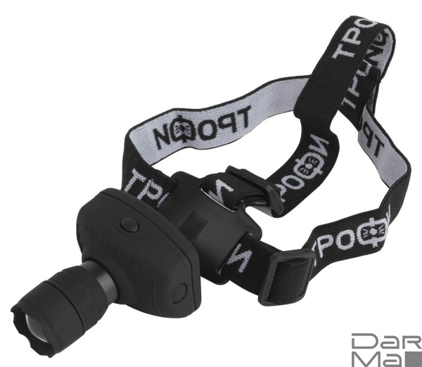 Налобный светодиодный фонарь ЭРА Трофи Моно от батареек 50 лм GB-301 Б0030187