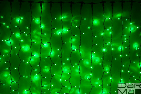 LED- PLRS-5720-240V-2*6М-G/BL (зеленые светодиоды/черный каучуковый пр)