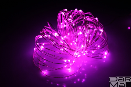 LED-DD-100-10M-12V-PINK, LED Роса 10м, розовая
