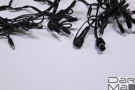 LED-RPLR-160-4.8M-24V-Y/BL W/O (НОВЫЙ КОННЕКТОР) на черн. проводе без шнура 24V/240V