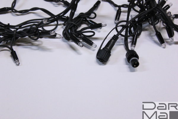 LED-RPLR-160-4.8M-24V-B/BL-F(B) W/O, Flash (НОВЫЙ КОННЕКТОР) на черн. проводе без шнура 24V/240V