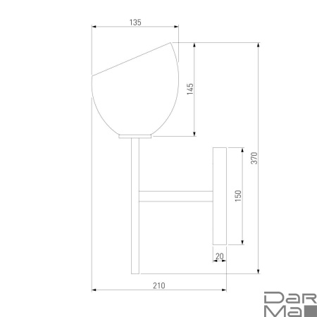 Бра Eurosvet Arrista 60130/1 хром