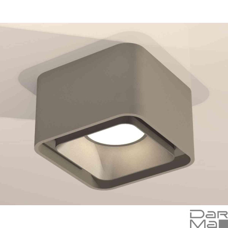 Комплект накладного светильника Ambrella light Techno Spot XS7834003 SGR/SSL серый песок/серебро песок (C7834, N7703)