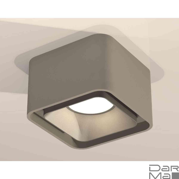 Комплект накладного светильника Ambrella light Techno Spot XS7834003 SGR/SSL серый песок/серебро песок (C7834, N7703)