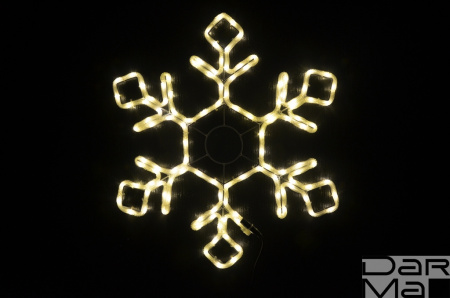 LED-XM(FR)-2D-CK012-WW-30'' Снежинка тепло-белая 79х69см