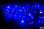 Светодиодная Бахрома 2м*0,7м  Флэш, цвет. Синий, белый провод каучук