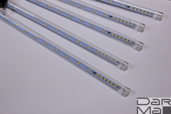 2021 Сосульки строб Трубки D12mm,10шт 0,5М Бел теп LED-PLM-SNOW-480SMD-0.5*4.5M-10-7V-WW не соедин.