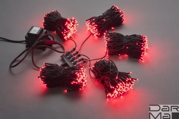 LED-BS-200*5-20M*5-24V-R (TYPE-3B) 5 нит., красный