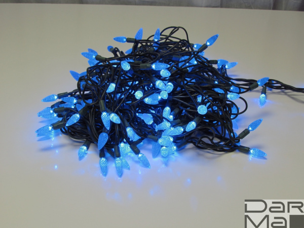 LED-PL-C6-4-G-220V-18-B, 20м, 200-205 светодиодов, синий